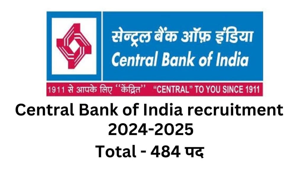 Central Bank of India recruitment 2024